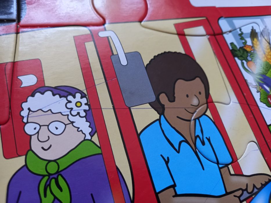 Puzzle podłogowe autobus 15 elementów