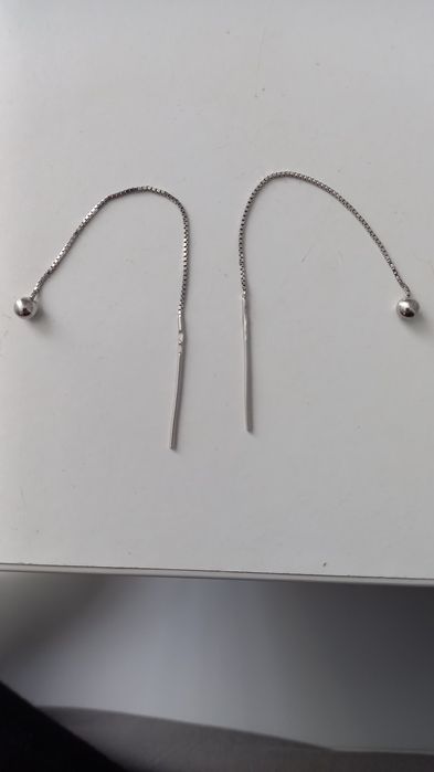 Срібні сережки протяжки