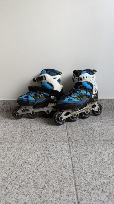 Patins em Linha Oxelo 38-41 + Proteções GRÁTIS – Usados | 20€