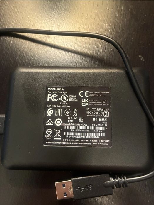Disco Externo 2TB TOSHIBA