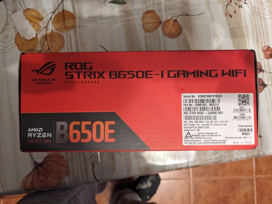 Motherboard Asus Rog B650E-I gaming WiFi mini itx AM5.
