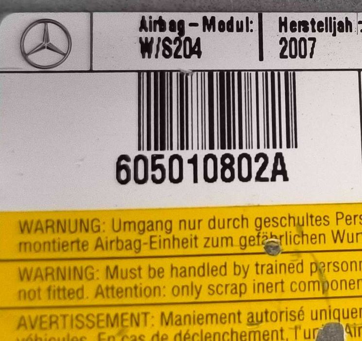 Airbag Banco Direito 605010802A - MERCEDES-BENZ C-CLASS T-Model