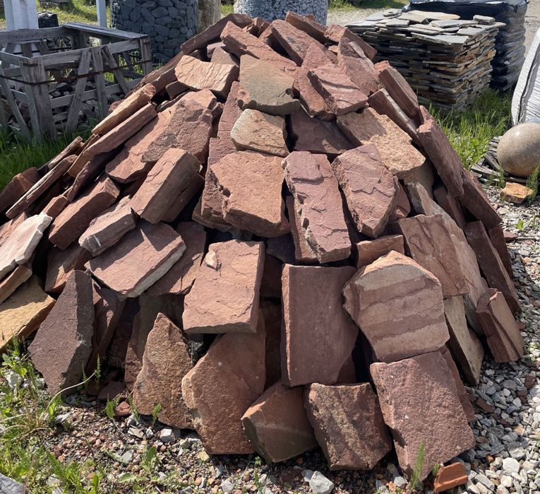 PIASKOWIEC CZERWONY Płyty Kamień Naturalny Kaskada Oczko Ścieżka Grys