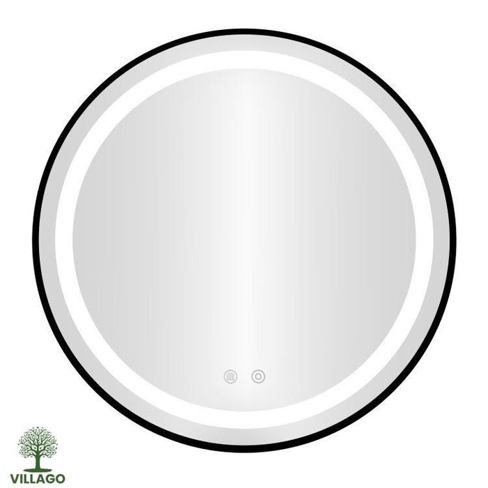 NOWE Lustro łazienkowe LED 60 cm okrągłe z anti-fog Villago Home