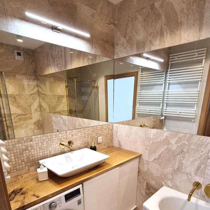 Mozaika kamienna, marmur, trawertyn, szlifowane, bębnowane,