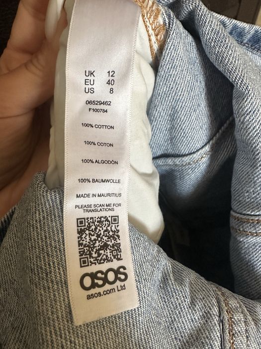 Джинсова спідниця asos оригінал 12 розмір л