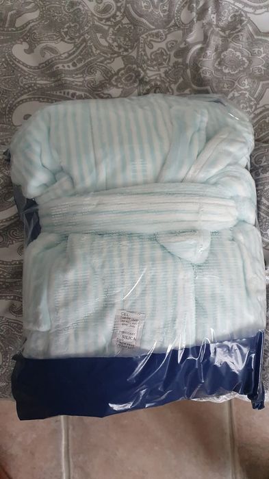 Szlafrok damski turkusowy