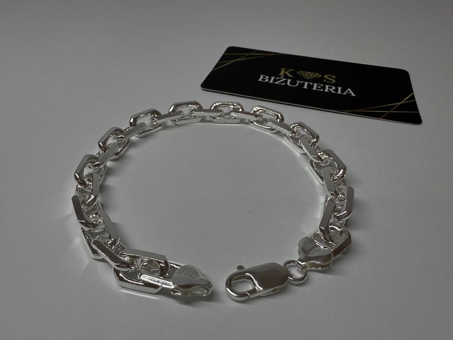 Srebrna Bransoletka Ankier 23,5 CM 42 Gram PR. 925 Okazja !