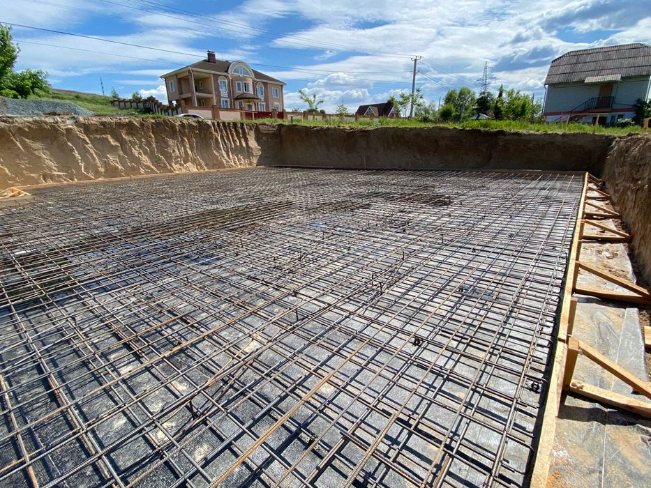 Строительные работы под ключ. Фундамент. Будівництво будинків під ключ
