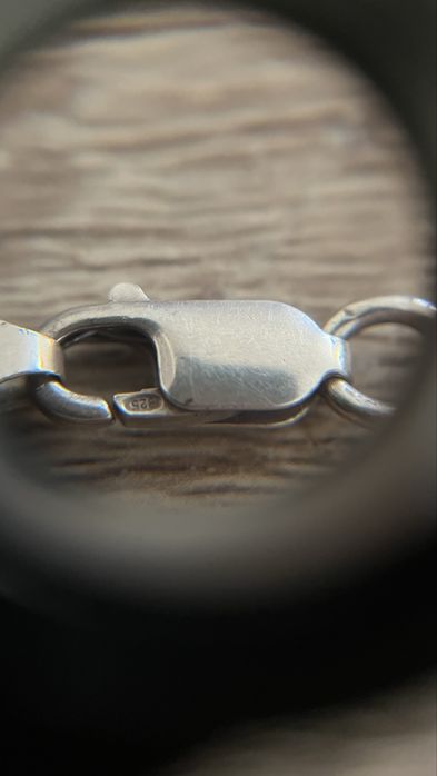 Srebrny łańcuszek 925 splot Rombo