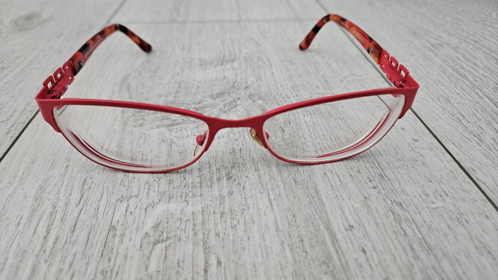 Oprawka okulary korekcyjne -2,50 -3.00 czerwone stylowe