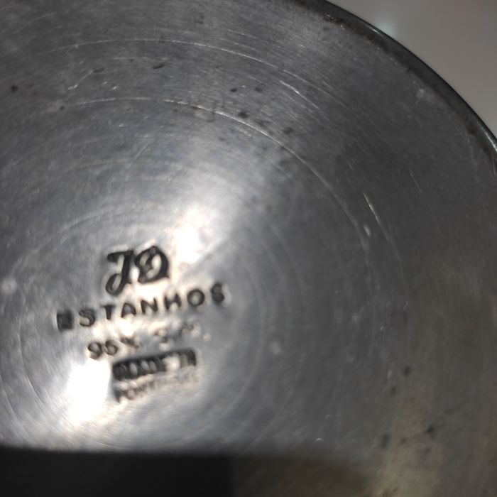 Prato/Salva em estanho 29cm