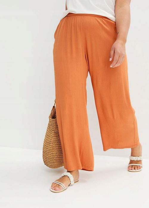 B.P.C spodnie palazzo z wiskozy miedziane ^52