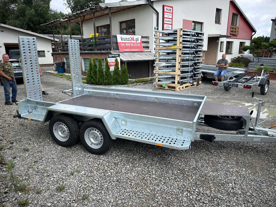 Przyczepa pod MINIKOPARKĘ walec ZASŁAW 340x178 DMC 3.5 nowa 3500 kg