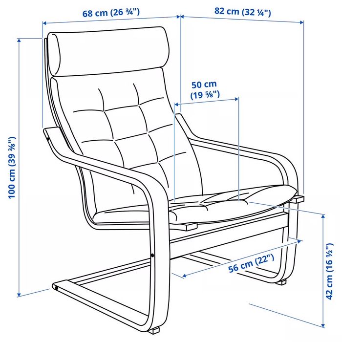 Poltrona e repousa-pés IKEA