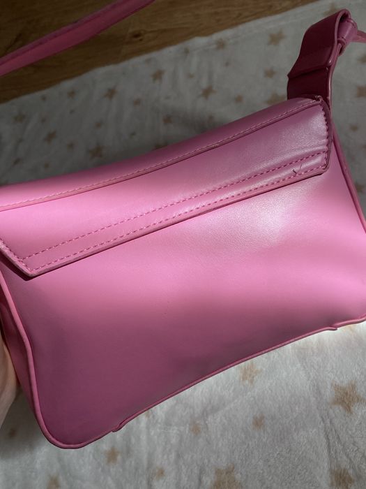Рожева сумка в стилі Y2K / Vintage | Сумка багет