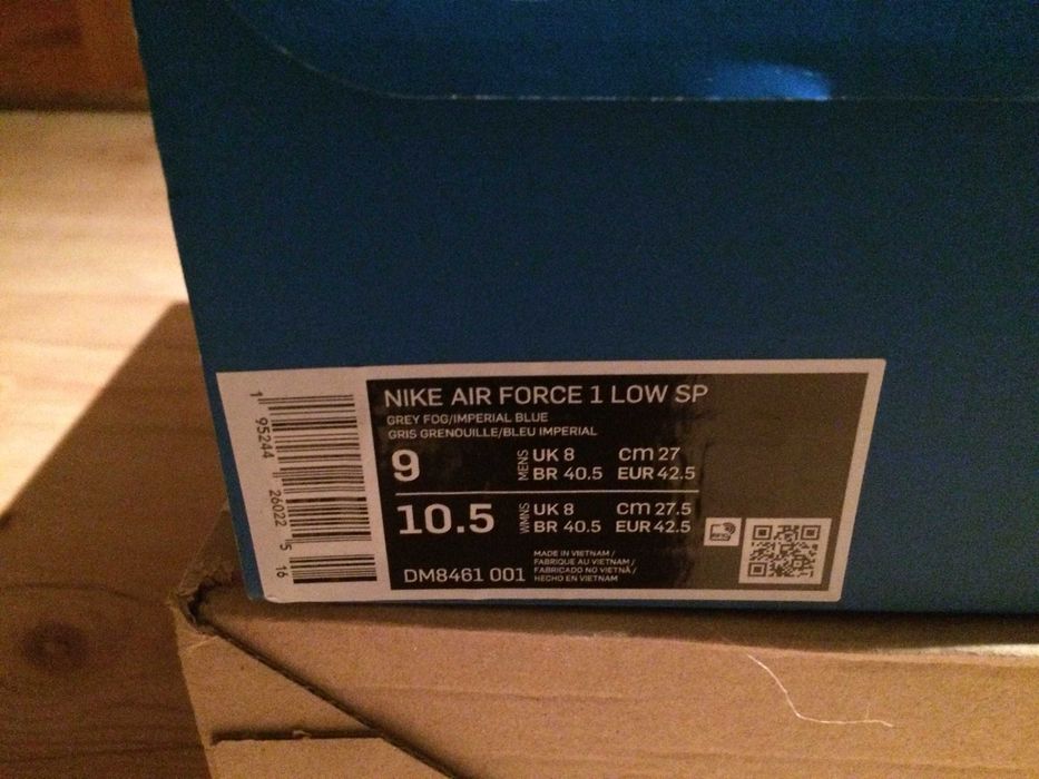 Nowe Nike Air Force 1 Undefeated Dunk r.42,5 (9US)