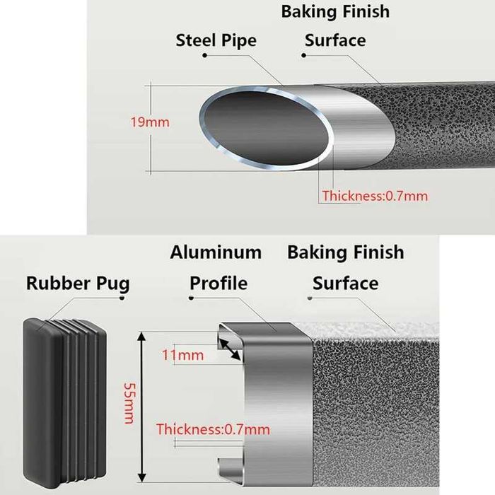 Składany stół cateringowy turystyczny piknikowy 95 x 56 x 50 cm SC09SZ