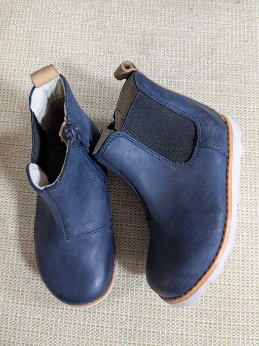 Clarks Crown Halo T granatowe skórzane botki Chelsea rozm. 23