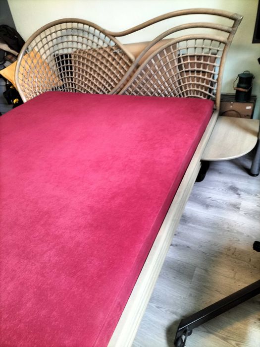 Sypialnia z rattanu KLER. Używana. z dowozem do 10km.