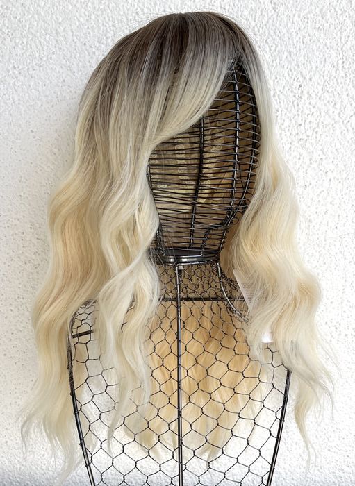 Premium Ultra włosy doczepiane, jasny blond z ciemnym odrostem, 8.