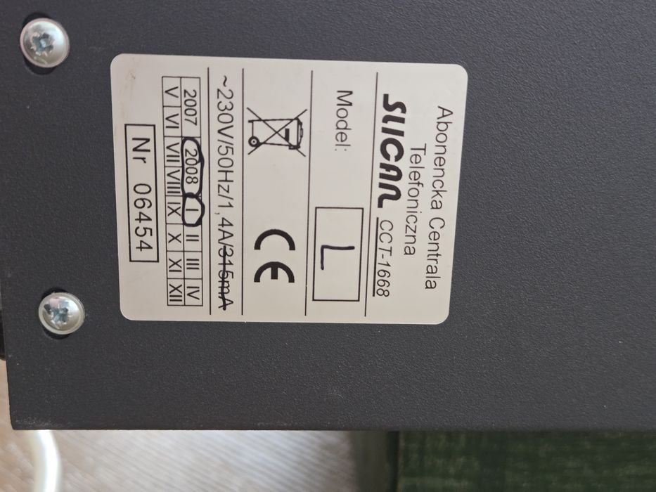 Centrala telefoniczna Slican CTT-1668 z modułami