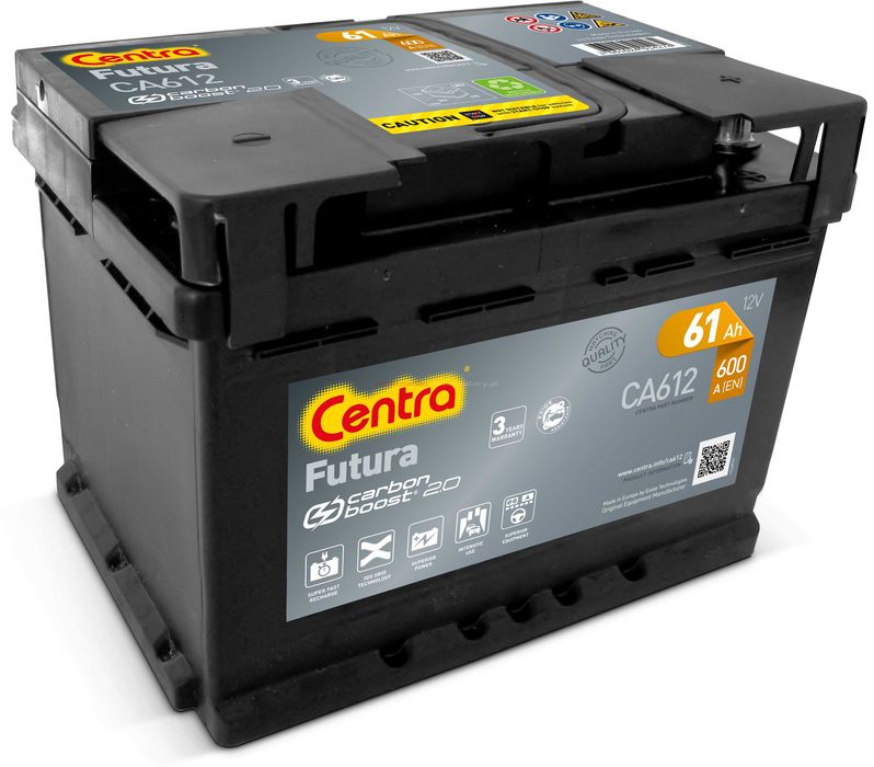 Akumulator CENTRA FUTURA 61Ah 600A Cmentarna 11/2