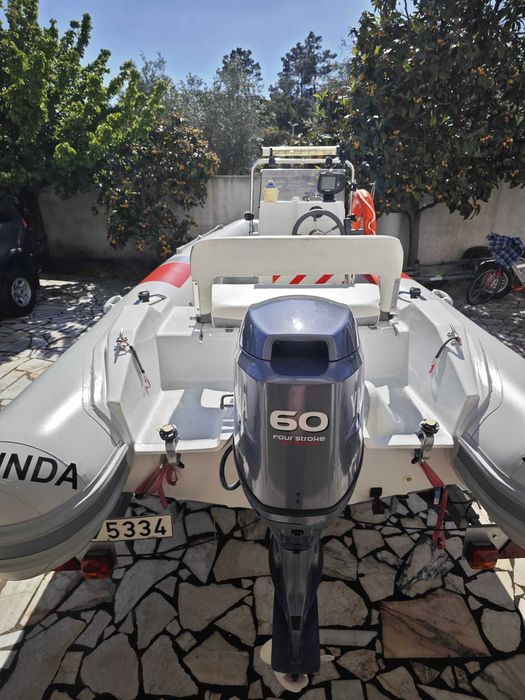 Semi-Rígido Searibs 500 Lux (Hypalon) + Yamaha 60hp 4T - Apenas 30 Horas! Estado Imaculado