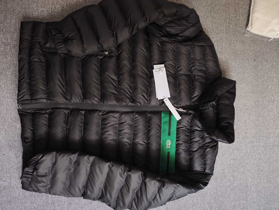 Nowa kurtka jesienno-zimowa Lacoste czarna S/m krokodyl Mikoła prezent