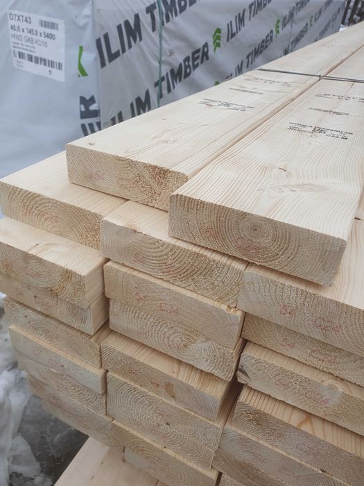 Drewno konstrukcyjne suche strugane 45x145mm świerkowe