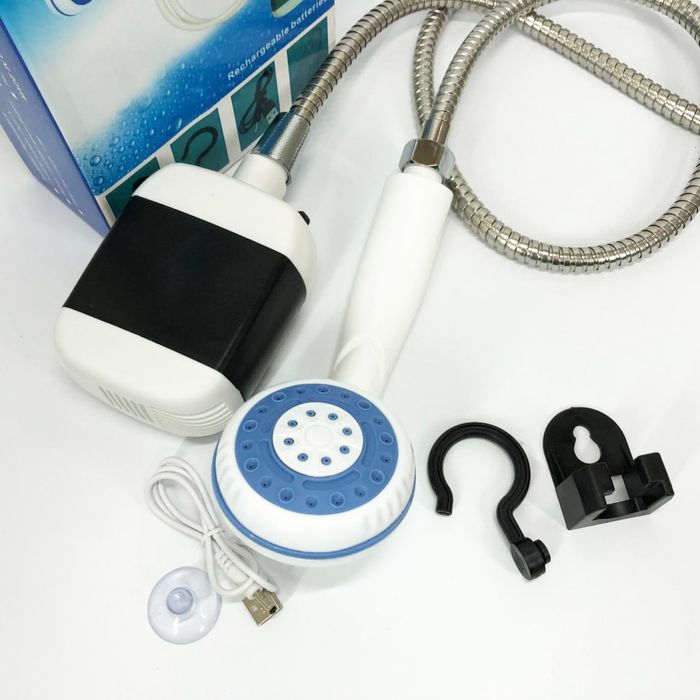 Портативний душ, зарядка USB, до 40хв роботи