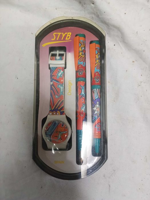 Conjunto caneta, esferográfica e relógio STYB