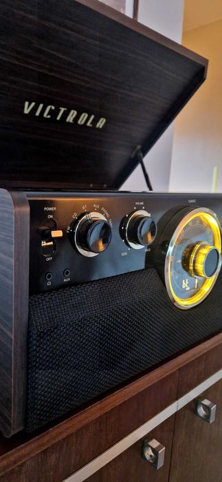 Gira-Discos e rádio Victrola Empire, vintage