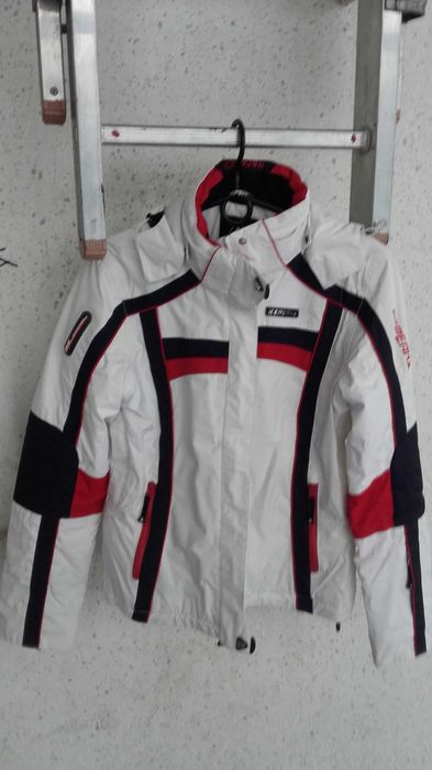 Kurtka narciarska Icepeak roz 38 biało czerwona Recco Ice Tech