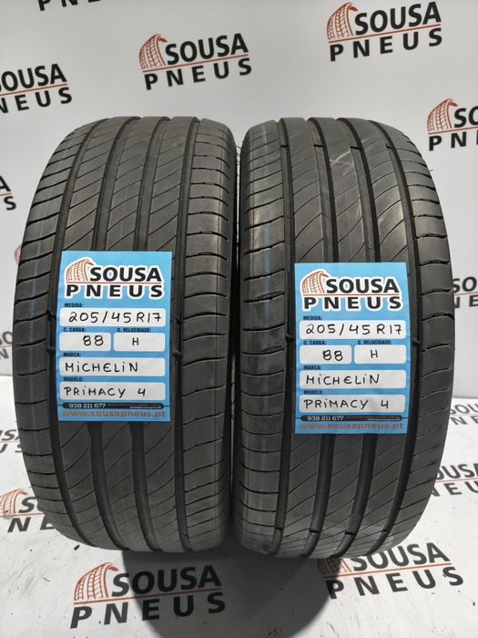 2 pneus semi novos 205-45R17 Michelin - Oferta dos Portes