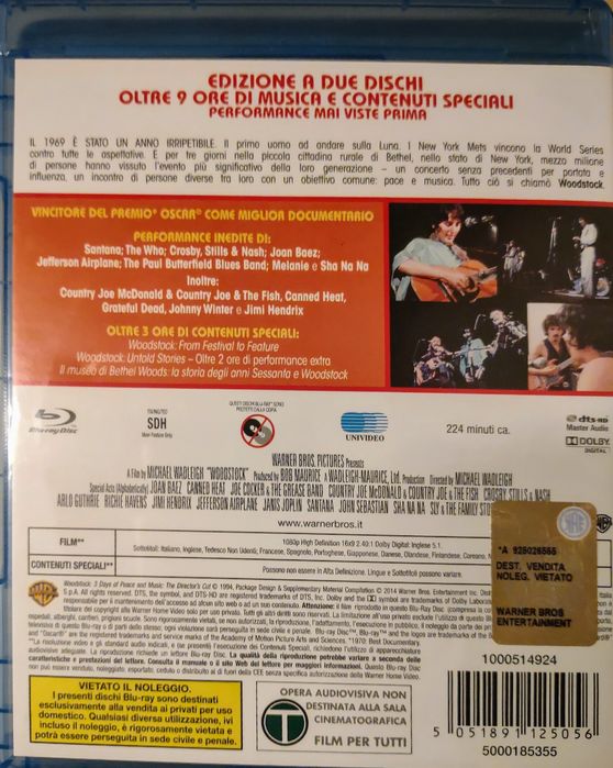 Woodstock 1969 na blu-ray