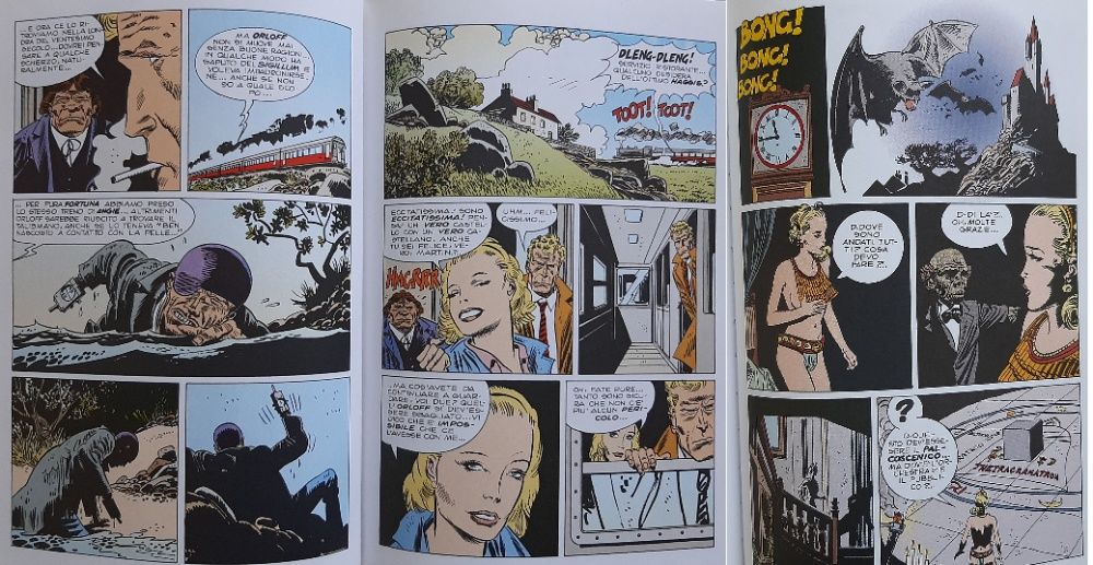 Livro de banda desenhada de Martin Mystère a cores, em italiano