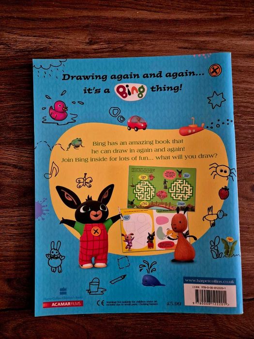 Bing książeczka ze zmazywalnym mazakiem - język angielski