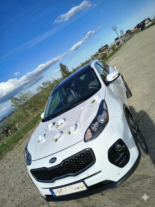 Samochód do Ślubu Kia Sportage Biała Perła