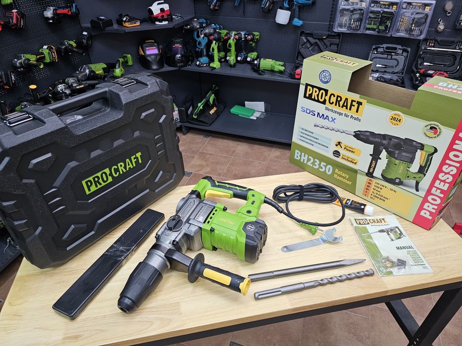 Перфоратор 10Дж SDS-MAX ProCraft Мощный +Пика Зубило Гарантия 36мес
