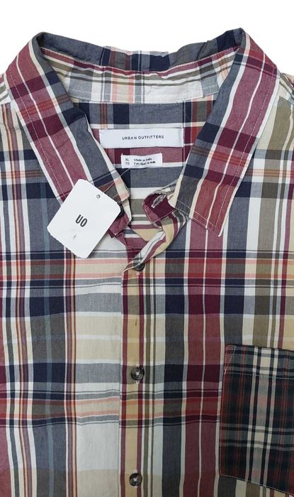 Bawełniana koszula męska w kratkę URBAN OUTFITTERS, R. XL