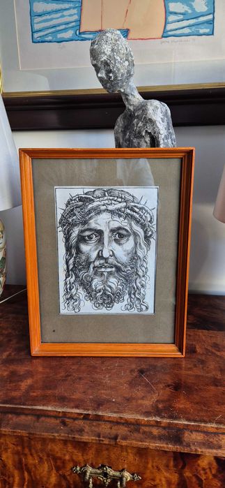 Obraz drzeworyt Głowa Chrystusa w koronie cierniowej Albrecht Dürer
