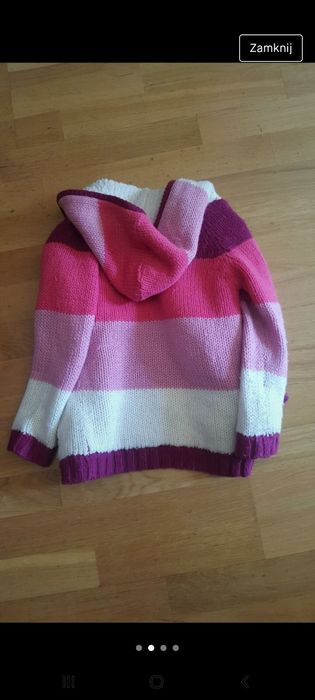 Sweter dziewczęcy 110/116