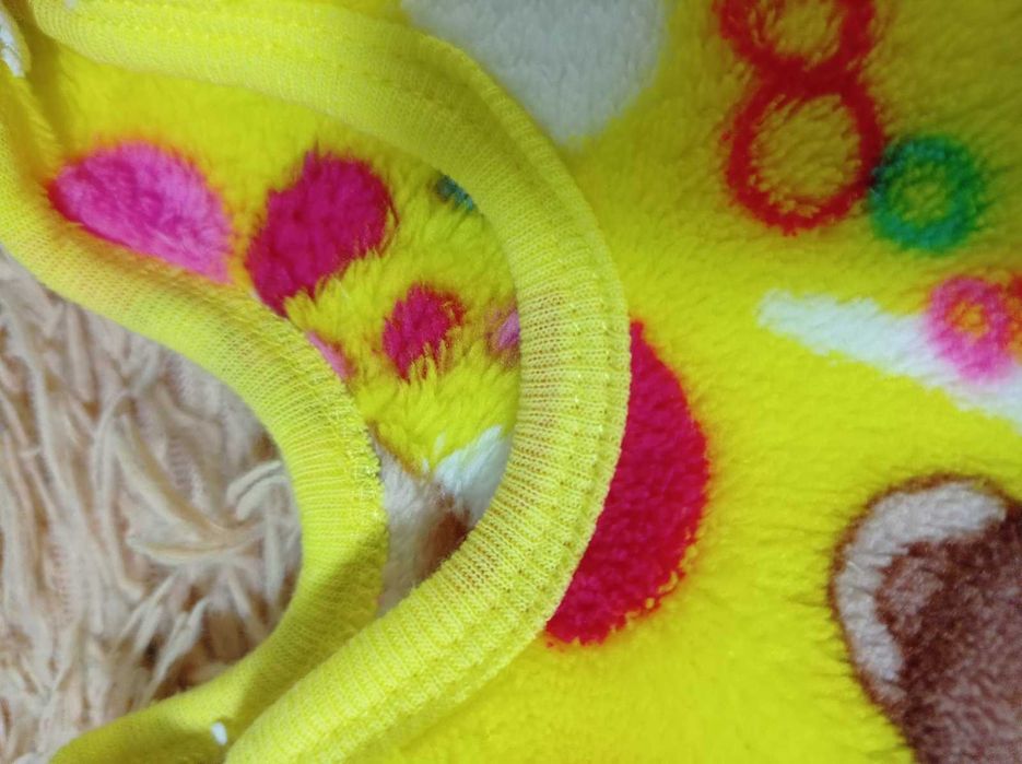 НОВЫЕ 1-3 мес плюшевые с начесом человечек ползунки