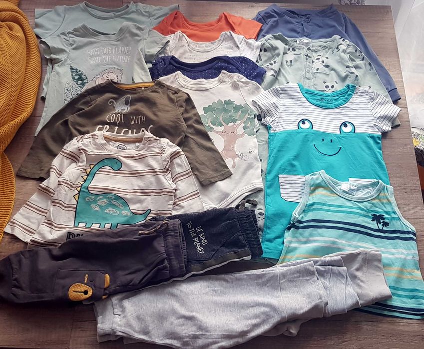 Duża paka ubrań r. 80 (chłopiec) 2