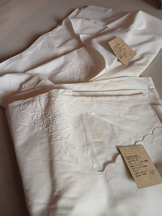 Постільна білизна часів СССР (підодіяльники)