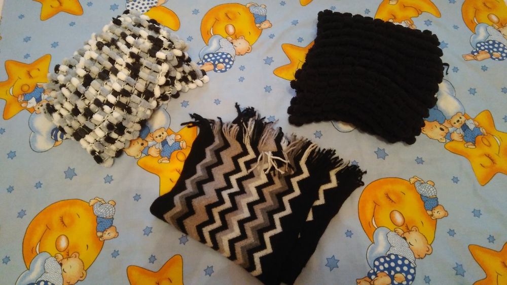 Теплий шарф жіночий, шарф на зиму. Чорний шарфик