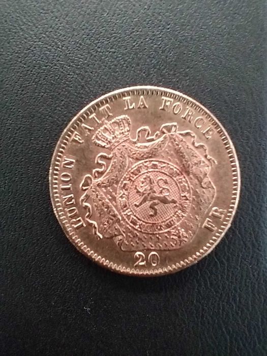 Moeda Belga em Ouro