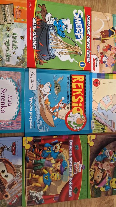 Zestaw bajek dla dzieci Disney, Reksio, Smerfy i inne