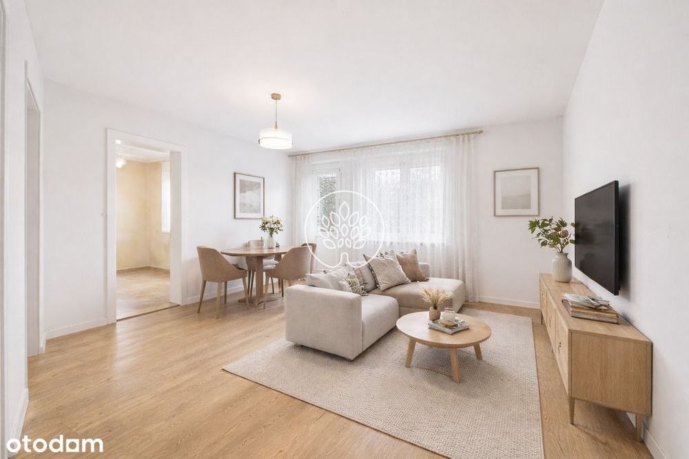 58,7 M2: 2 Duze Pokoje Na Parterze+Piwnica 16 M2